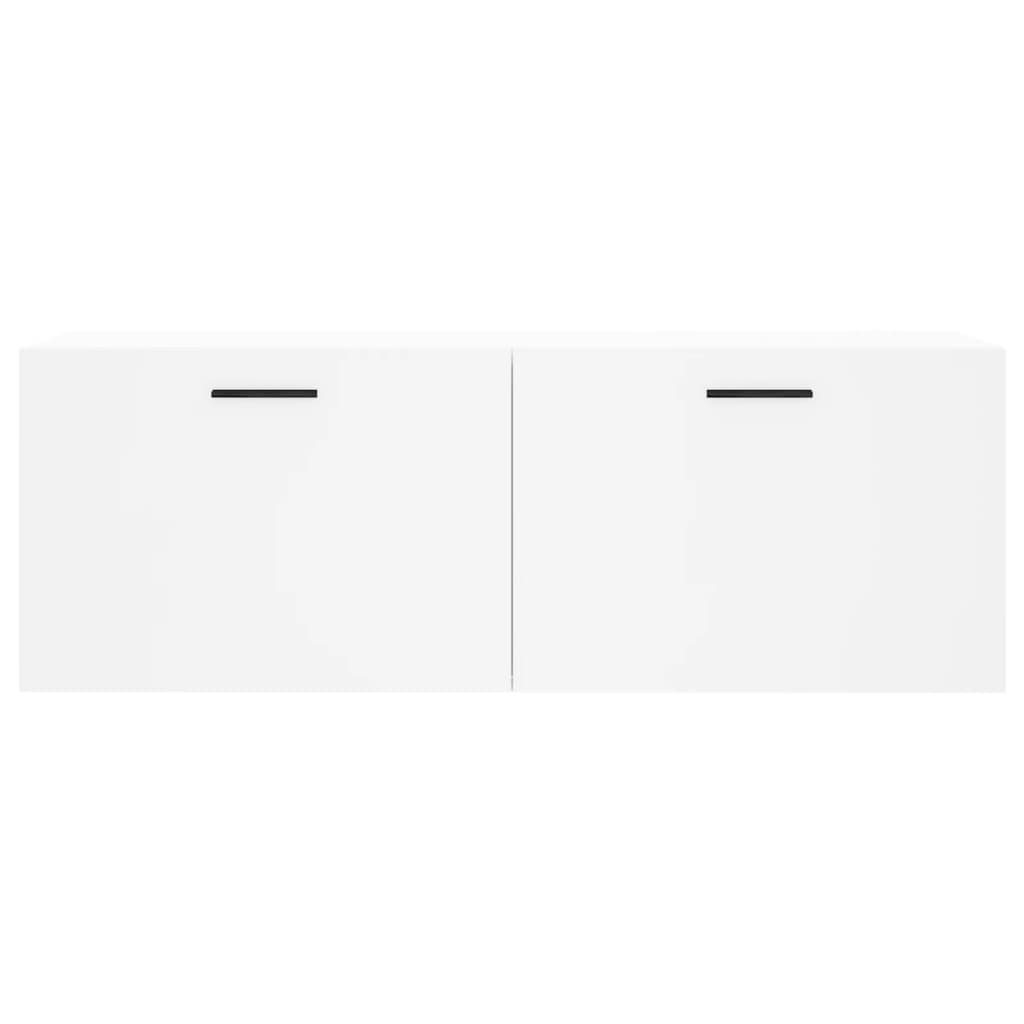Mobile a Parete Bianco 100x36,5x35 cm in Legno Multistrato