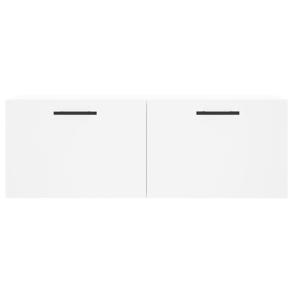 Mobile a Parete Bianco 100x36,5x35 cm in Legno Multistrato