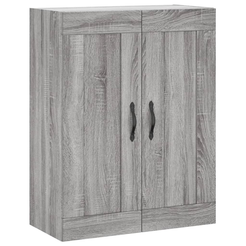 Mobile a Parete Grigio Sonoma 69,5x34x90 cm Legno Multistrato