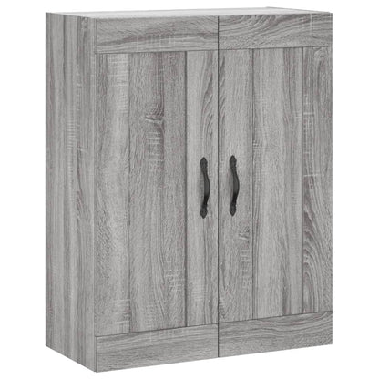 Mobile a Parete Grigio Sonoma 69,5x34x90 cm Legno Multistrato