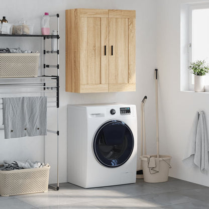 Mobile a Parete Rovere Sonoma 69,5x34x90 cm Legno Multistrato