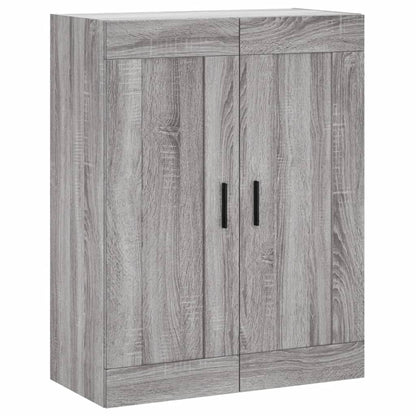 Mobile a Parete Grigio Sonoma 69,5x34x90 cm Legno Multistrato