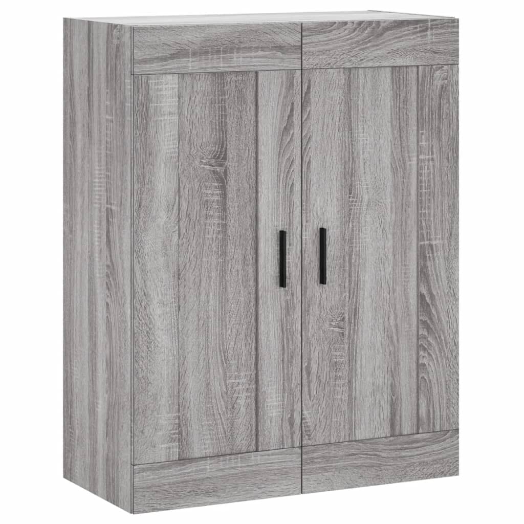 Mobile a Parete Grigio Sonoma 69,5x34x90 cm Legno Multistrato