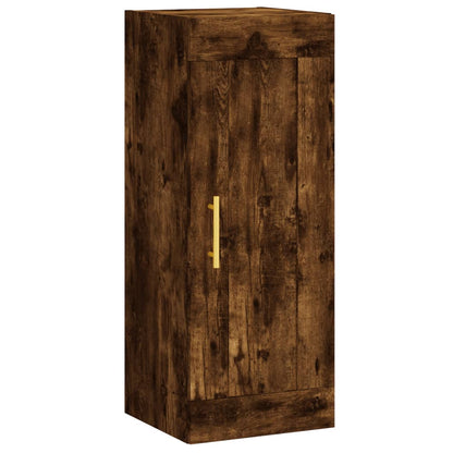 Mobile a Parete Rovere Fumo 34,5x34x90 cm in Legno Multistrato