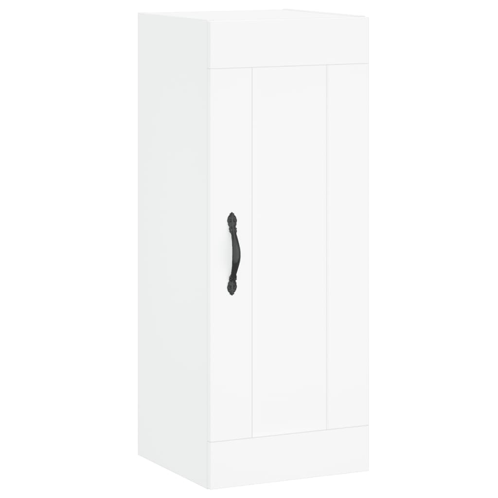 Mobile a Parete Bianco 34,5x34x90 cm in Legno Multistrato