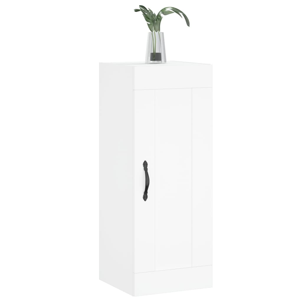 Mobile a Parete Bianco 34,5x34x90 cm in Legno Multistrato