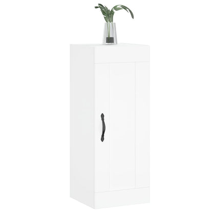 Mobile a Parete Bianco 34,5x34x90 cm in Legno Multistrato