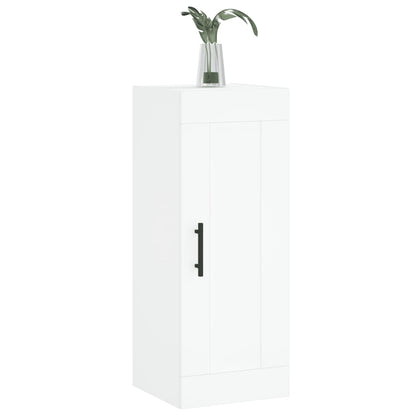 Mobile a Parete Bianco 34,5x34x90 cm in Legno Multistrato