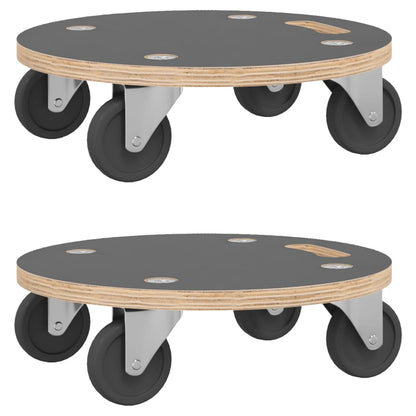 Pedane di Trasporto 2 pz Rotonde Ã˜38x11,5 cm 250 kg