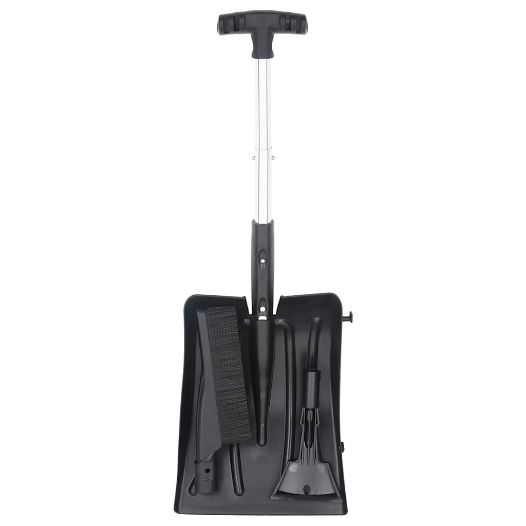 Kit Pala da Neve 3 in 1 Nero in Alluminio