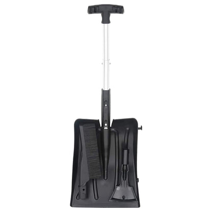 Kit Pala da Neve 3 in 1 Nero in Alluminio