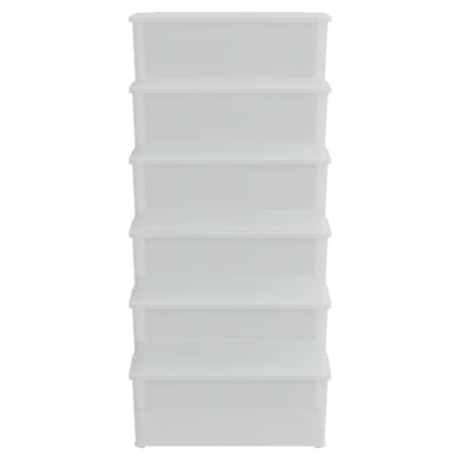Contenitori in Plastica 6 pz 10 L Impilabili