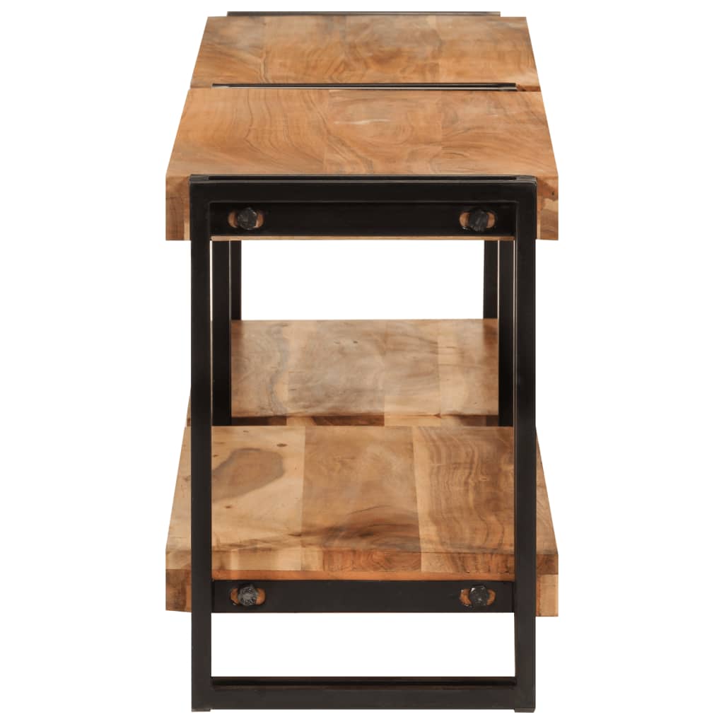 Mobile Porta TV 140x30x40 cm in Legno Massello di Acacia