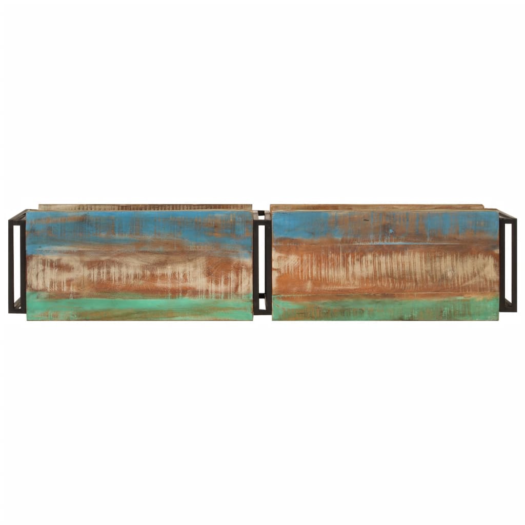 Mobile Porta TV 140x30x40 cm in Legno Massello di Recupero