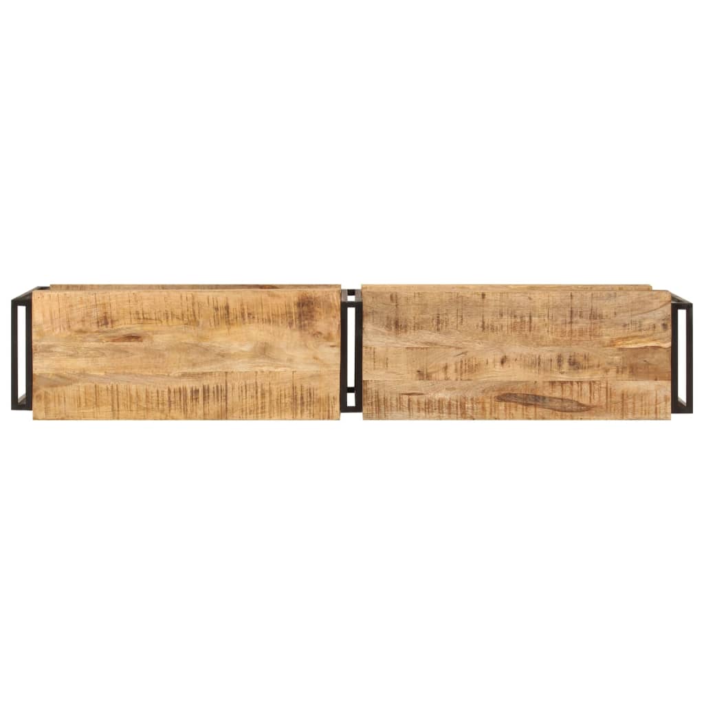 Mobile Porta TV 160x30x40 cm in Legno Massello di Mango