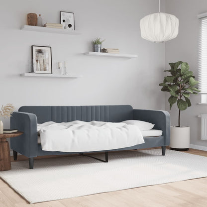 Letto da Giorno Grigio Scuro 80x200 cm in Velluto