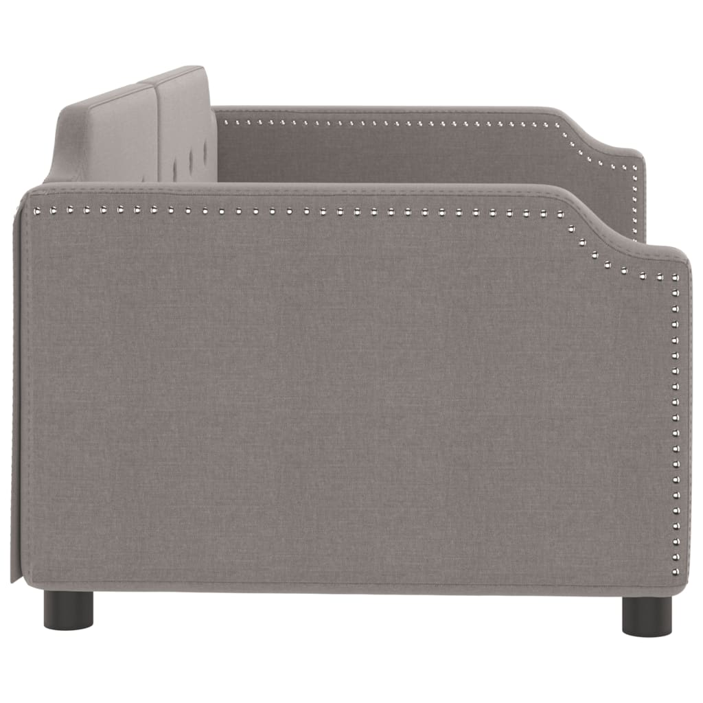 Letto da Giorno Tortora 80x200 cm in Tessuto