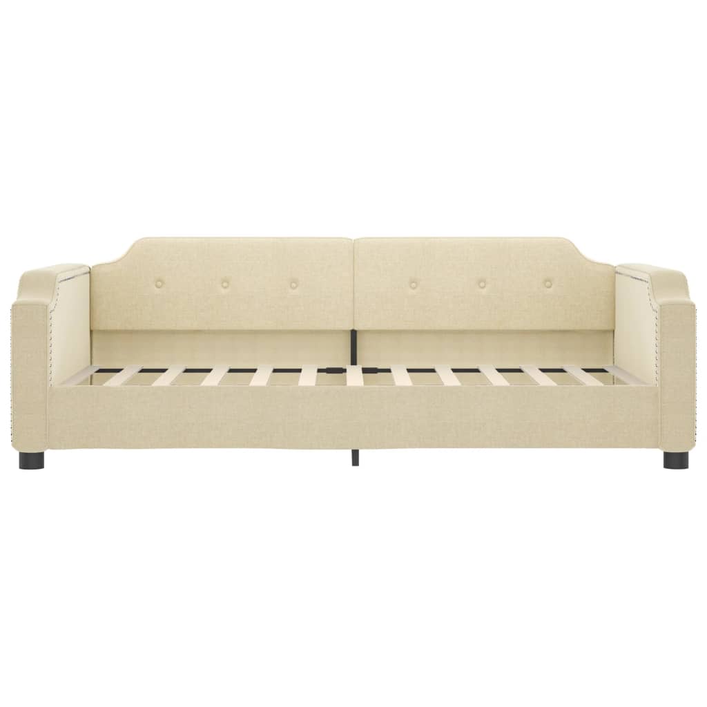 Letto da Giorno Crema 80x200 cm in Tessuto
