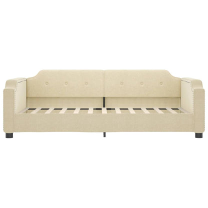 Letto da Giorno Crema 80x200 cm in Tessuto