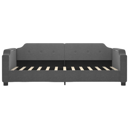 Letto da Giorno Grigio Scuro 90x190 cm in Tessuto