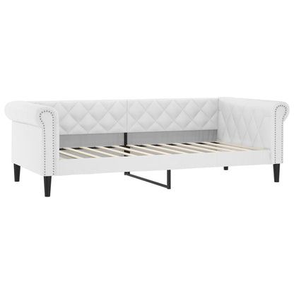Letto da Giorno Bianco 90x200 cm in Similpelle
