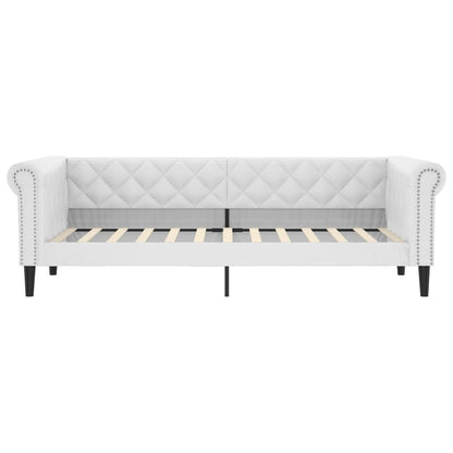 Letto da Giorno Bianco 90x200 cm in Similpelle