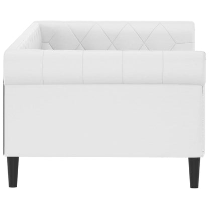 Letto da Giorno Bianco 90x200 cm in Similpelle