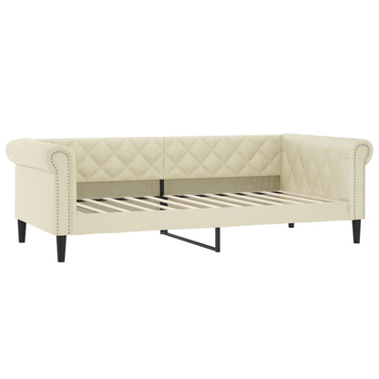 Letto da Giorno Crema 90x200 cm in Similpelle