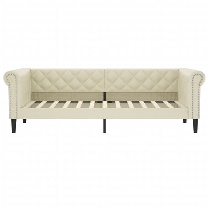 Letto da Giorno Crema 90x200 cm in Similpelle