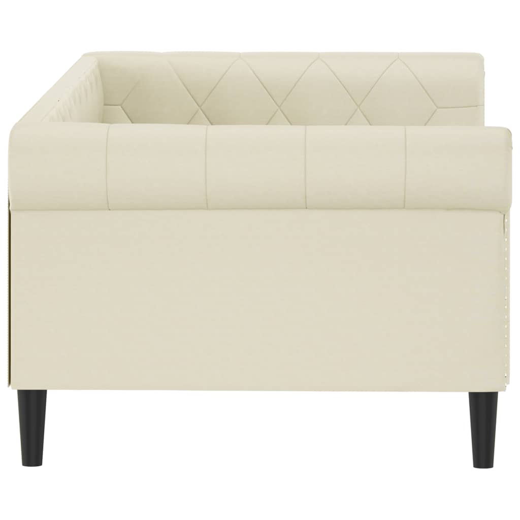 Letto da Giorno Crema 90x200 cm in Similpelle