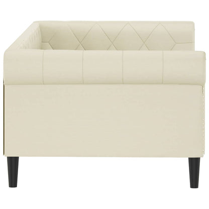 Letto da Giorno Crema 90x200 cm in Similpelle