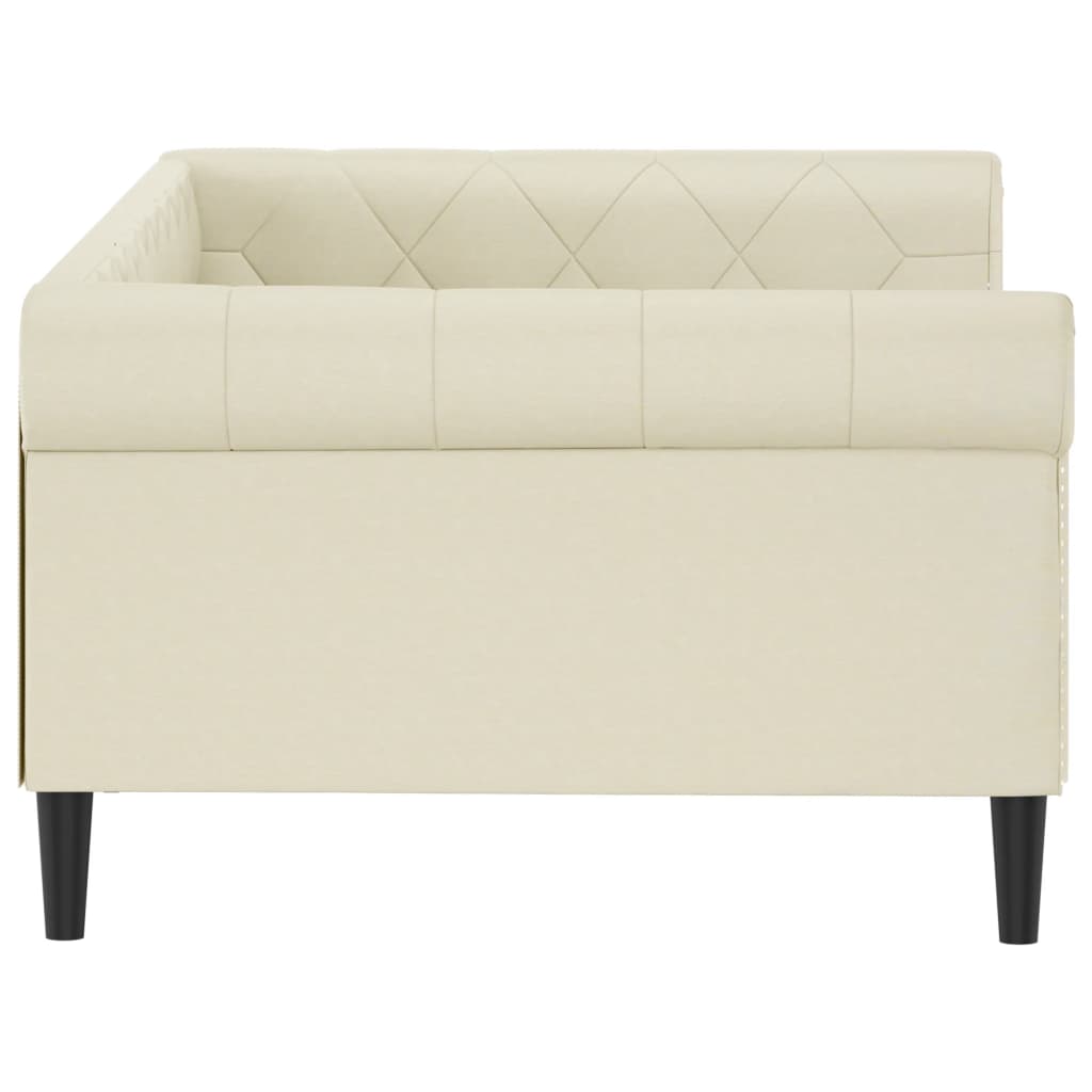 Letto da Giorno Crema 100x200 cm in Similpelle