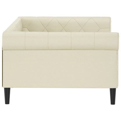 Letto da Giorno Crema 100x200 cm in Similpelle