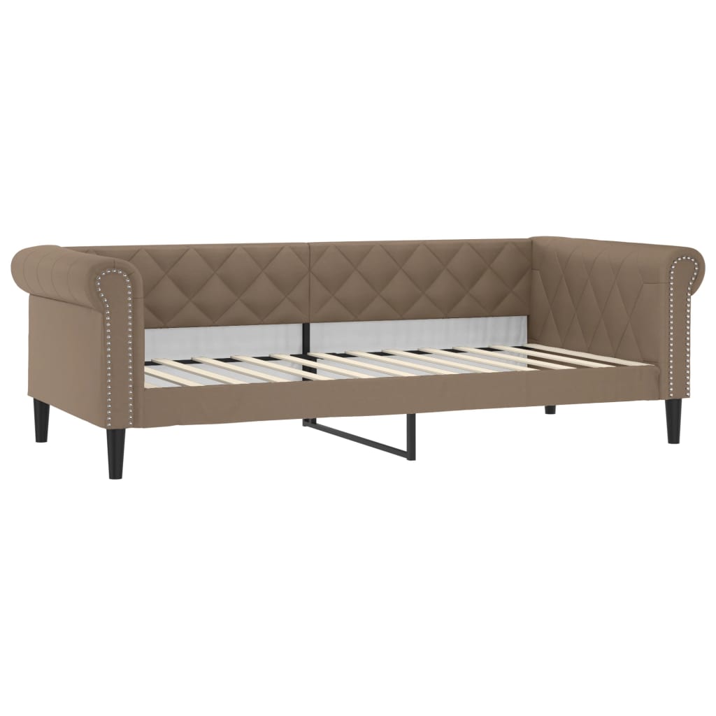Letto da Giorno Cappuccino 100x200 cm in Similpelle