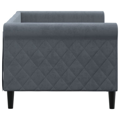 Letto da Giorno Grigio Scuro 80x200 cm in Velluto