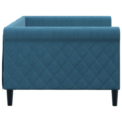 Letto da Giorno Blu 90x200 cm in Velluto