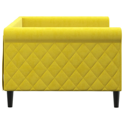 Letto da Giorno Giallo 90x200 cm in Velluto