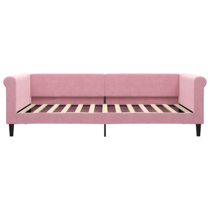 Letto da Giorno Rosa 100x200 cm in Velluto