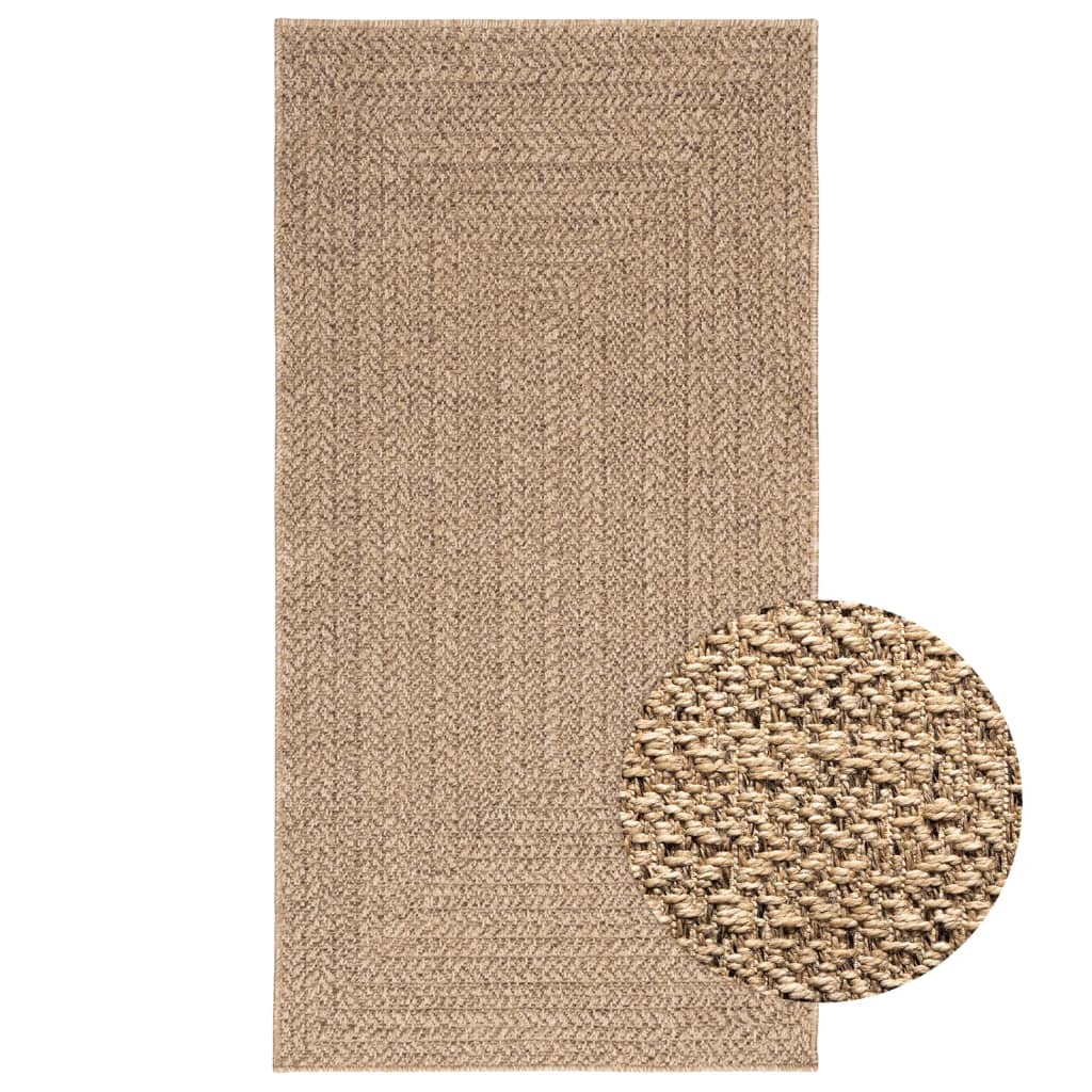 Tappeto ZIZUR 80x150 cm Aspetto Iuta per Interni ed Esterni