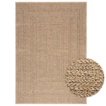 Tappeto ZIZUR 140x200 cm Aspetto Iuta per Interni ed Esterni