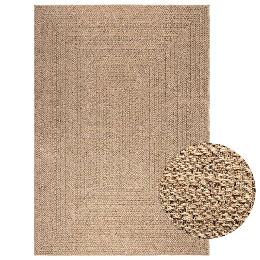 Tappeto ZIZUR 160x230 cm Aspetto Iuta per Interni ed Esterni