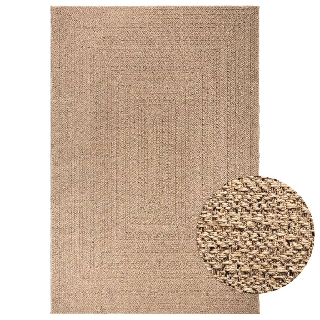 Tappeto ZIZUR 200x290 cm Aspetto Iuta per Interni ed Esterni