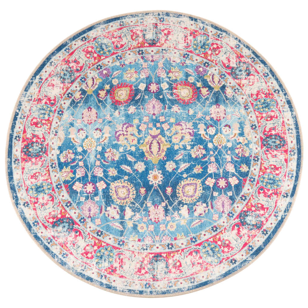 Tappeto Lavabile Multicolore Ã˜ 120 cm Antiscivolo