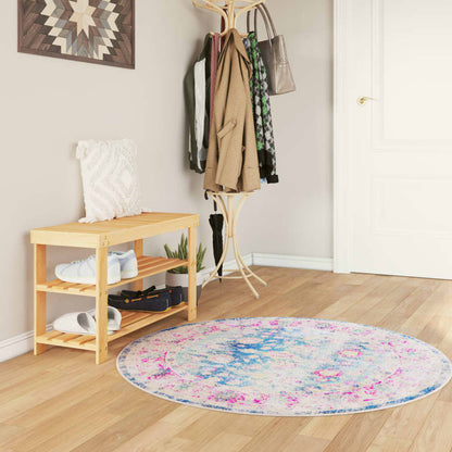 Tappeto Lavabile Multicolore Ã˜ 120 cm Antiscivolo