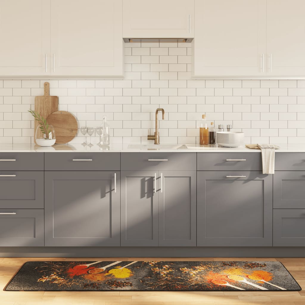 Tappeto da Cucina Multicolore 60x180 cm Lavabile