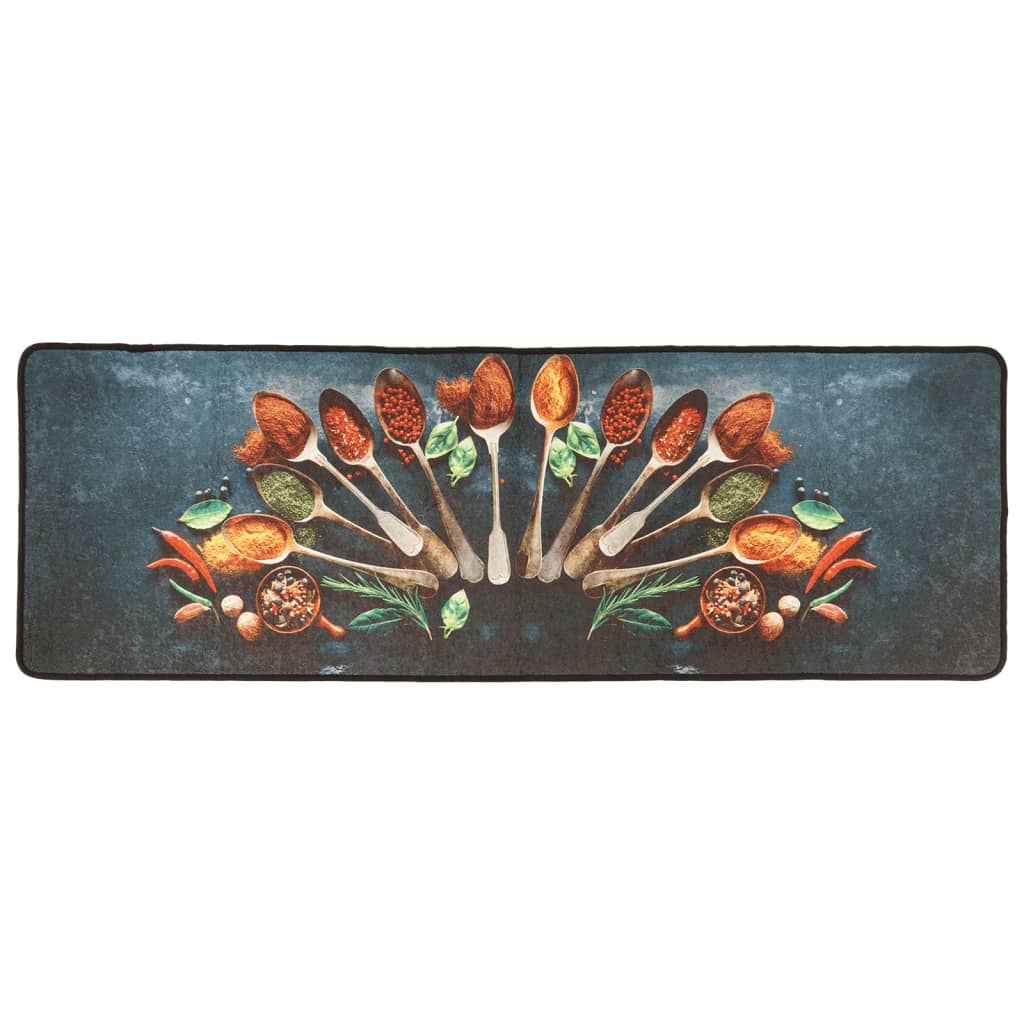 Tappeto da Cucina Multicolore 60x180 cm Lavabile Antiscivolo