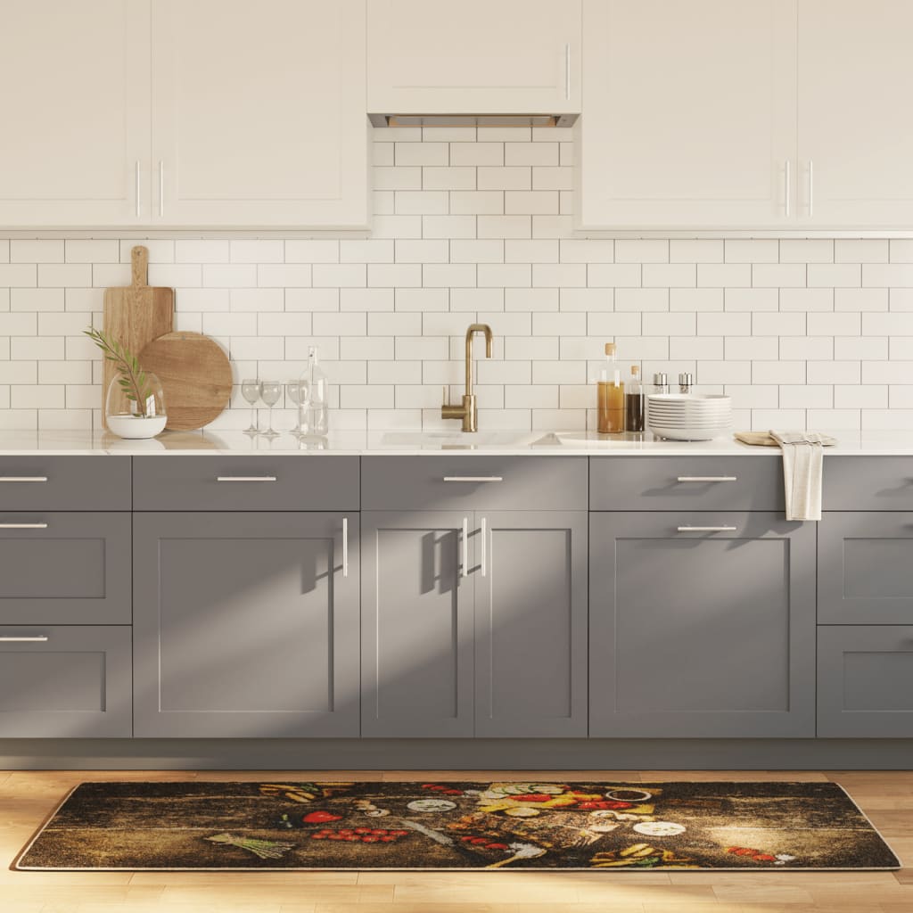 Tappeto da Cucina Multicolore 60x180 cm Lavabile