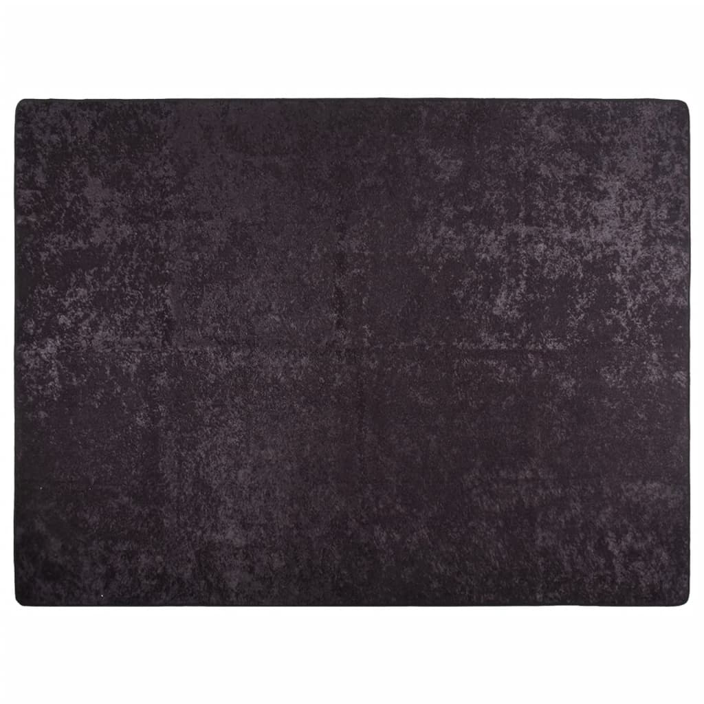 Tappeto Lavabile Antracite 400x300 cm Antiscivolo