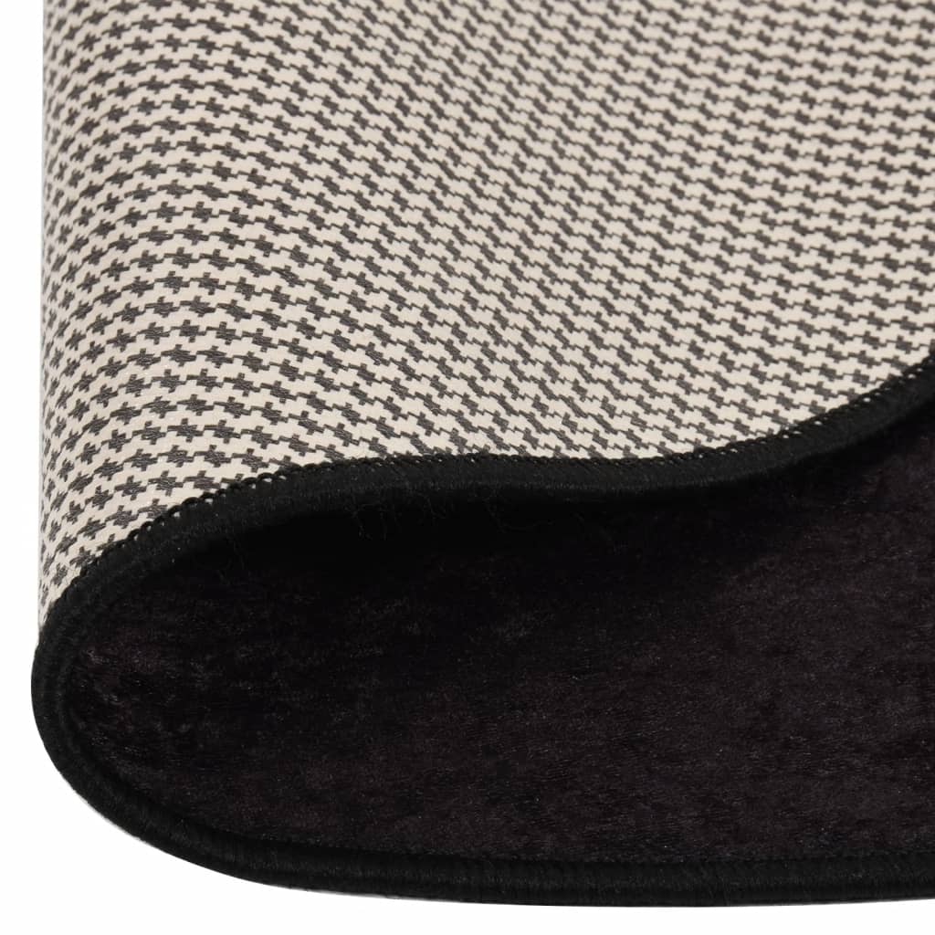 Tappeto Lavabile Antracite Ã˜ 200 cm Antiscivolo