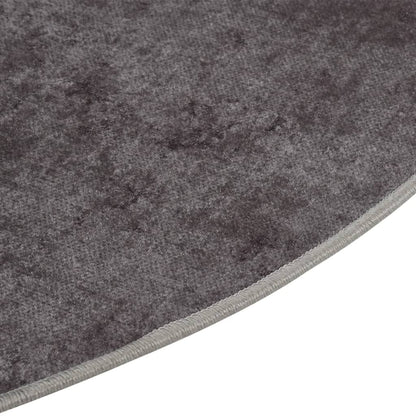 Tappeto Lavabile Grigio Ã˜ 200 cm Antiscivolo